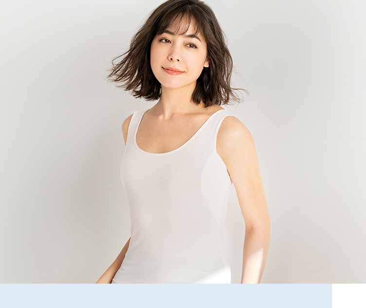 前脇の汗ジミまでクリアする汗取りパッド