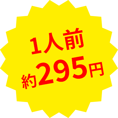 1人前約295円