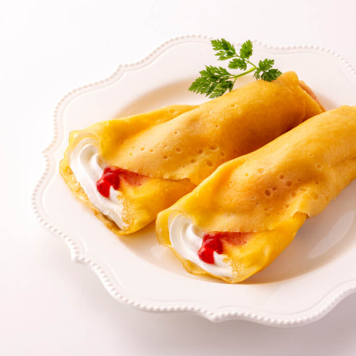 ポッポのイチゴ生クレープ