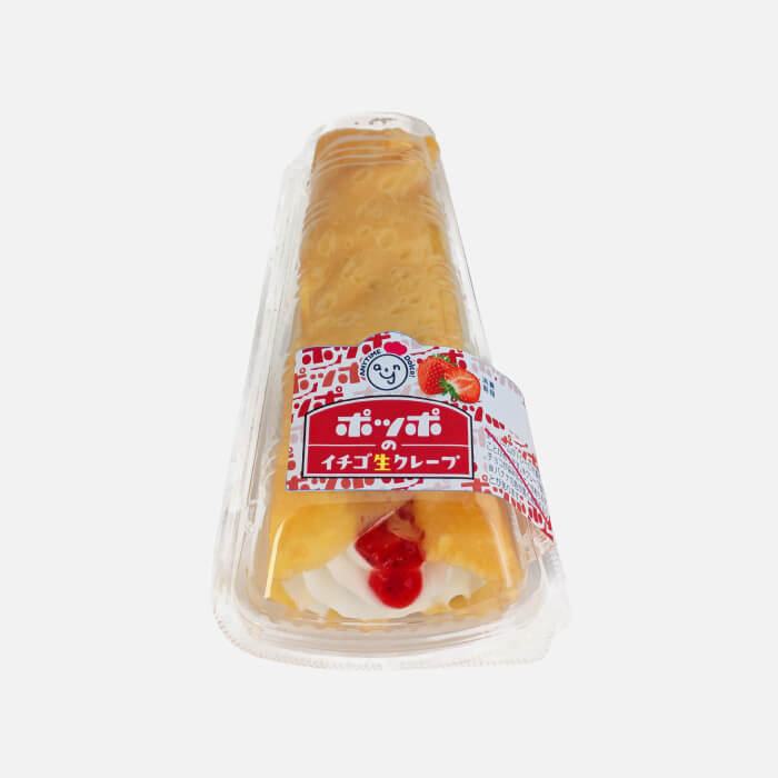 ポッポのイチゴ生クレープ