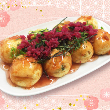 カリカリ梅たこ焼が新登場！