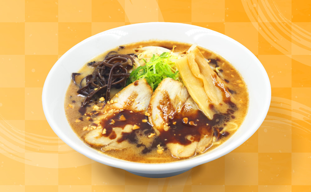 熊本風豚骨らーめん　濃厚黒マー油&絶品チャーシュー