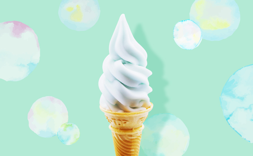 ラムネソフトクリーム