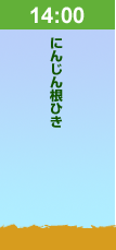 14:00にんじん根ひき