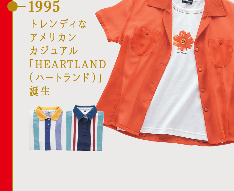 1995 トレンディなアメリカンカジュアル「HEARTLAND（ハートランド）」誕生
