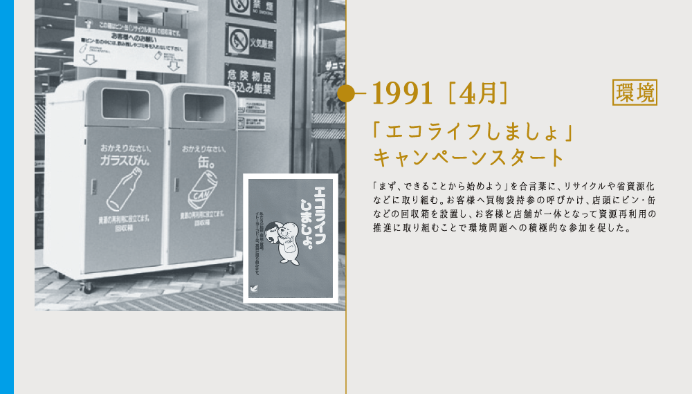 1991 ［4月］「エコライフしましょ」キャンペーンスタート