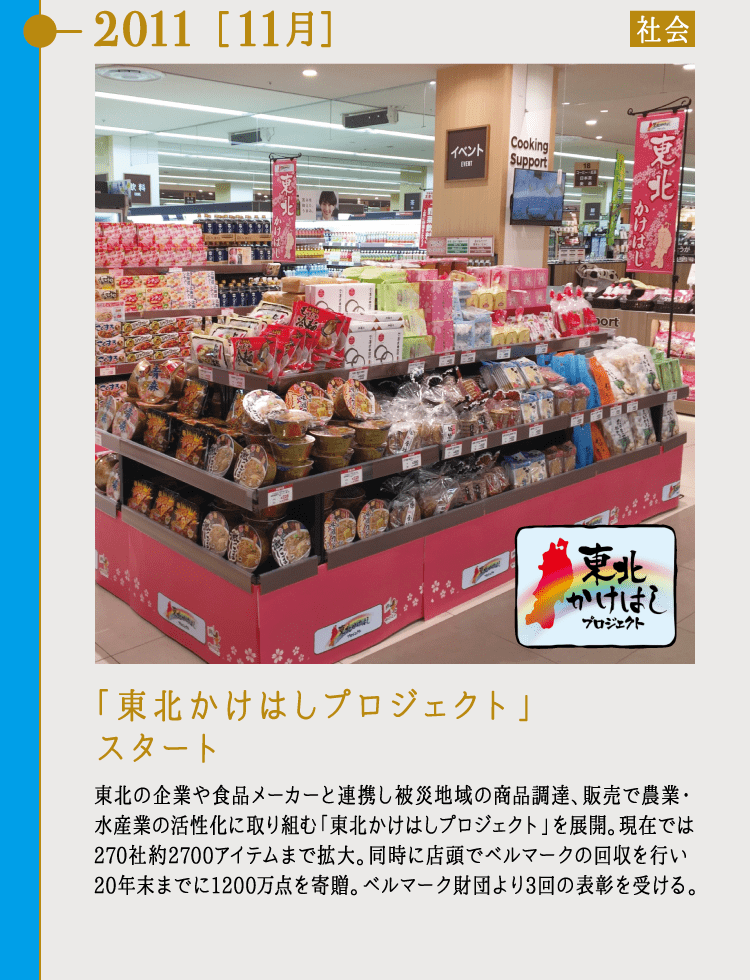 2011 ［11月］「東北かけはしプロジェクト」スタート