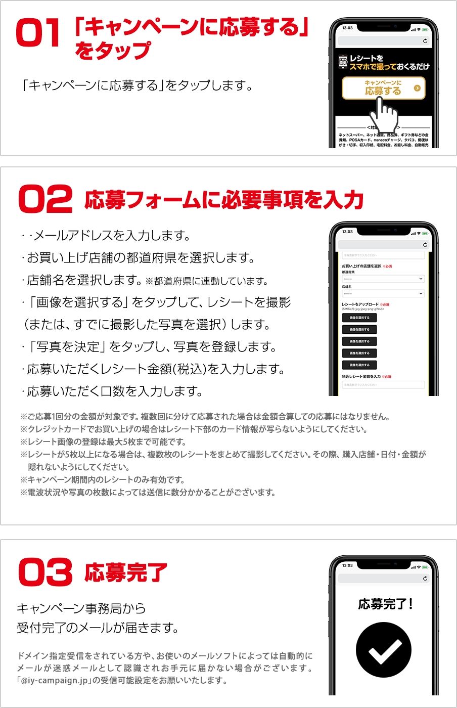 応募の流れ