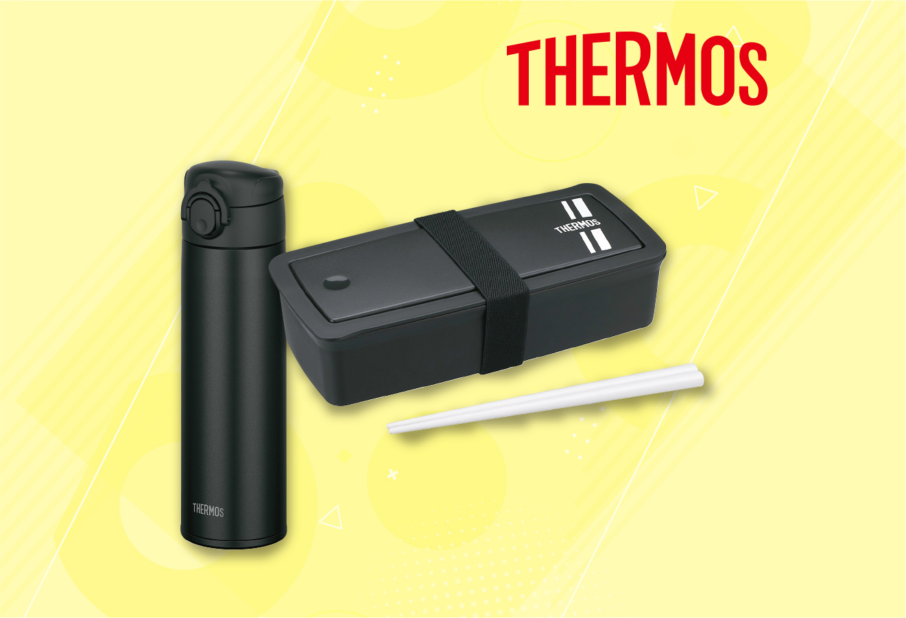 サーモス ボトルセット(ボトル【JOK-500BK】・弁当箱【DJS-701 BKSL】)