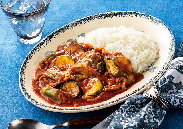 夏野菜の鯖カレー〈スリランカ風〉