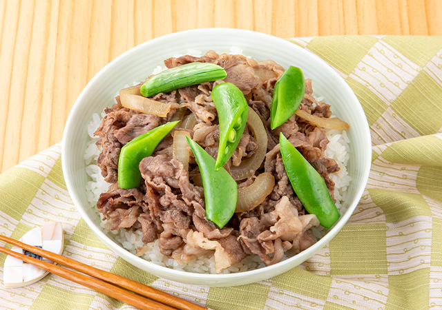 イトーヨーカドー顔が見えるお肉。で作る春牛丼