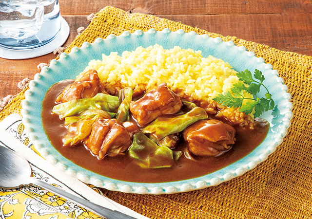 鶏肉とキャベツのカレー