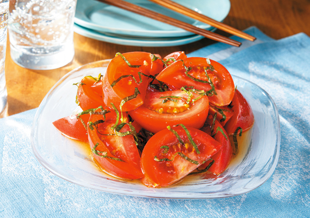 夏のトマトは全部これで!トマトの本つゆしそ漬け
