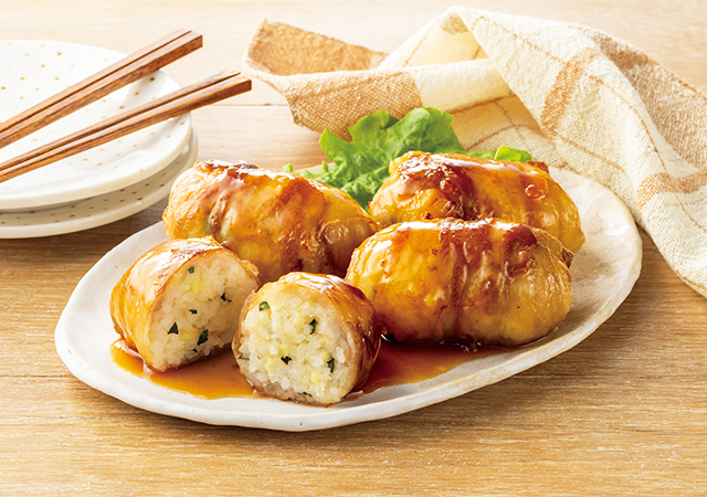 チーズで！てりうま肉巻きおにぎり