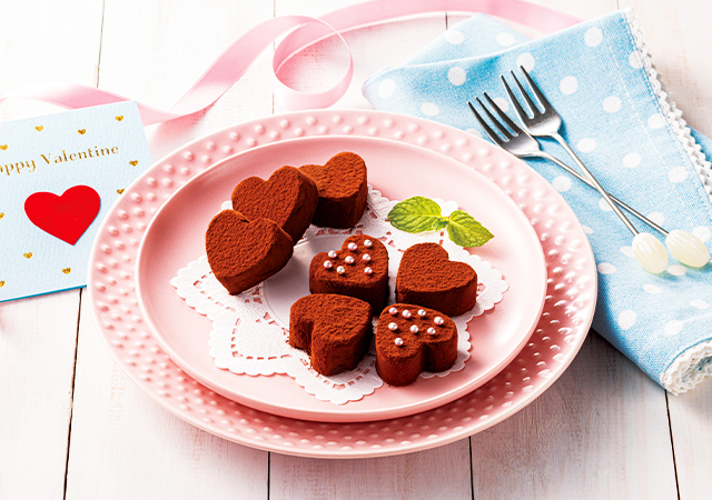 ハートの生チョコトリュフ