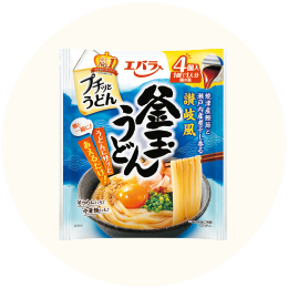 エバラ「プチッとうどん 釜玉うどん」