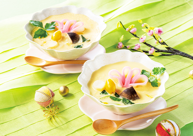 レンジで本格茶碗蒸し