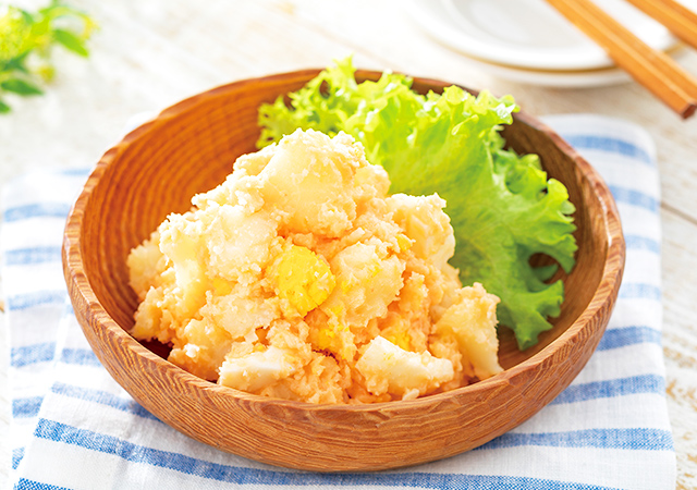 明太ガーリック風味のポテトサラダ