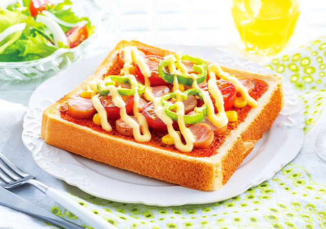 ケチャップ×マヨネーズ ピザ風マヨトースト