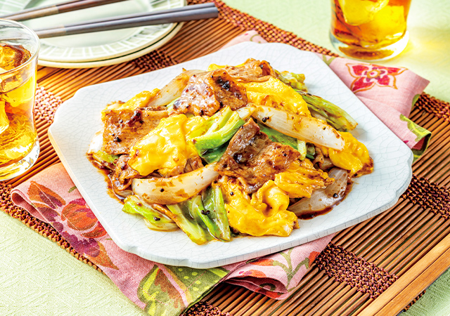 春きゃべつと新玉ねぎのふんわりたまごの回鍋肉