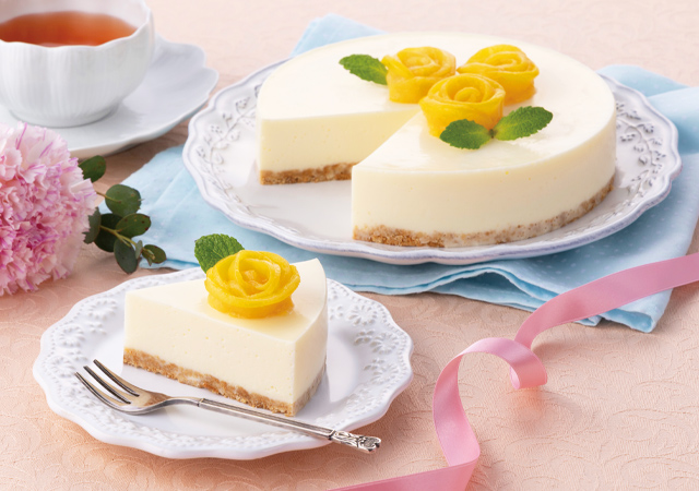 カルピスのレアチーズケーキ
