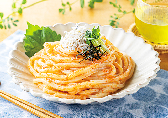 冷やし明太しらすうどん