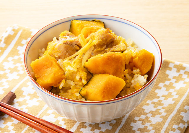 かぼちゃの炊き込みご飯