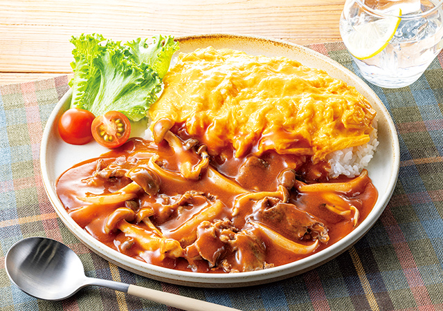 完熟トマトのオムハヤシ