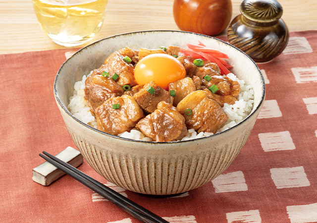 スタミナ角煮丼