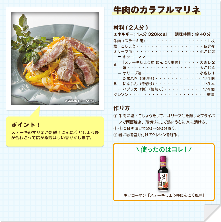 牛肉のカラフルマリネ