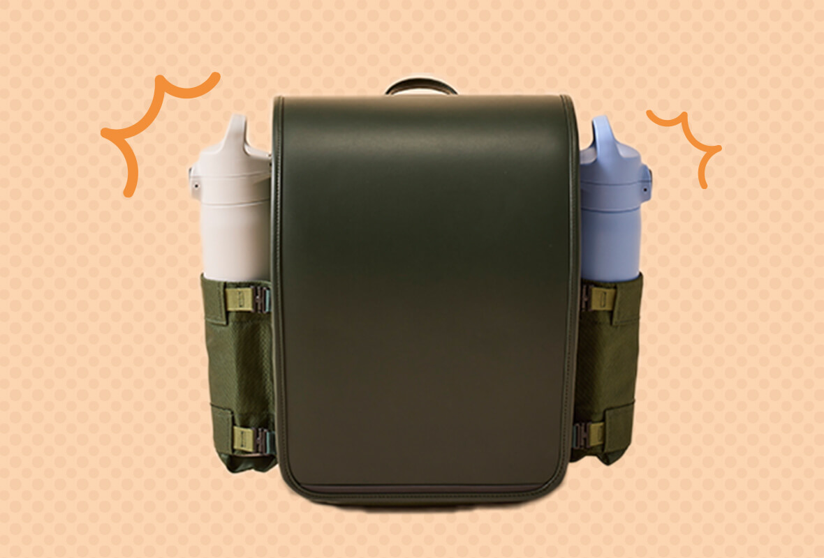 両サイドに拡張ポケットが付いていてとっても便利！ イメージ画像