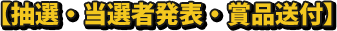 【抽選・当選者発表・賞品送付】