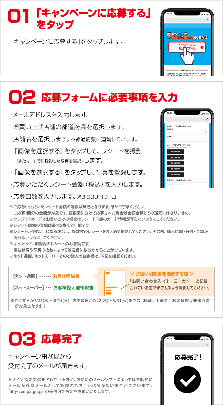 応募の流れ