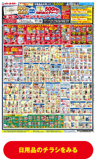 キッチン用品のチラシをみる
