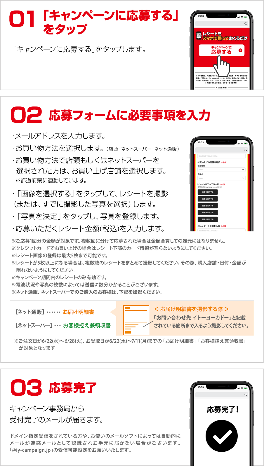応募の流れ